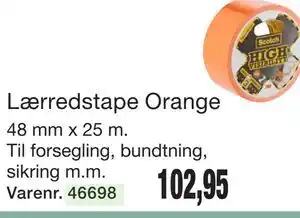 Harald Nyborg Lærredstape Orange tilbud