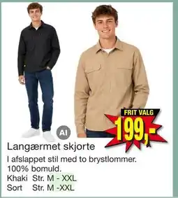 Harald Nyborg Langærmet skjorte tilbud