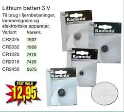 Harald Nyborg Lithium batteri 3 V tilbud