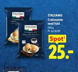 Lidl ITALIAMO Croissanter med fyld tilbud