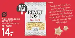 MENY THEM ØKOLOGISK REVET OST tilbud