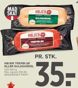 MENY Højer teepølse eller guldsardel tilbud