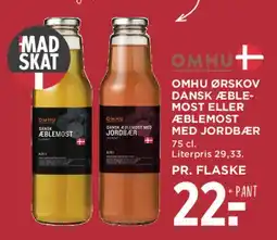 MENY OMHU dansk æblemost tilbud