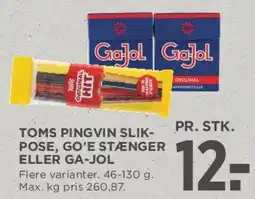 MENY Toms Pingvin / Gajol slik tilbud