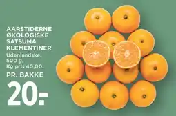 MENY Aarstiderne økologiske satsuma klementiner tilbud