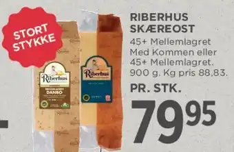 MENY Riberhus skæreost tilbud
