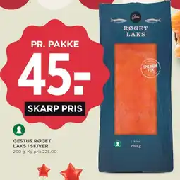 MENY Gestus røget laks i skiver tilbud