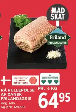 MENY Rå rullepølse af dansk frilandsgris tilbud