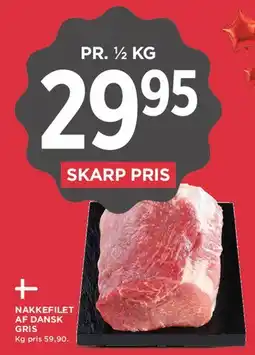 MENY Nakkefilet af dansk gris tilbud