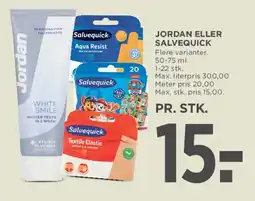 MENY JORDAN ELLER SALVEQUICK tilbud
