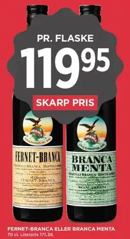 MENY Fernet-Branca eller Branca Menta tilbud