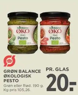 MENY Grøn Balance økologisk pesto tilbud