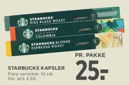 MENY Starbucks kapsler tilbud