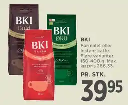 MENY BKI kaffe tilbud