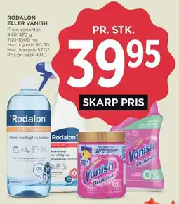 MENY Rodalon eller Vanish tilbud