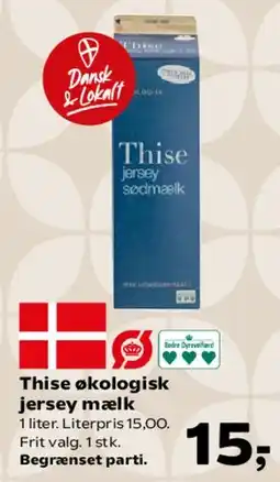 SuperBrugsen Thise økologisk piskefløde / mælk tilbud