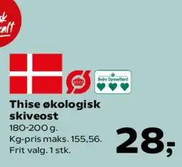 SuperBrugsen Thise økologisk skiveost tilbud