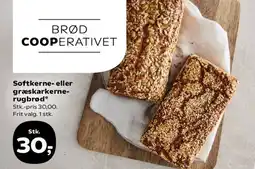SuperBrugsen Softkerne- eller græskarkerne-rugbrød tilbud