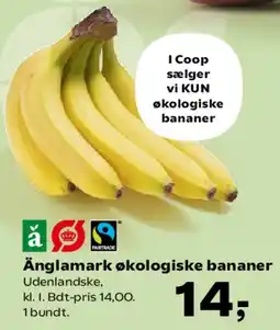 SuperBrugsen Änglamark økologiske bananer tilbud