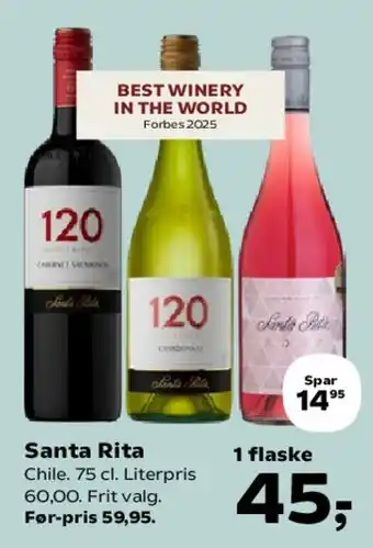 SuperBrugsen Santa Rita tilbud