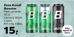 SuperBrugsen Faxe Kondi Booster tilbud