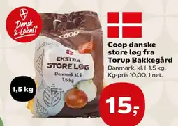SuperBrugsen Coop danske store løg fra Torup Bakkegård tilbud