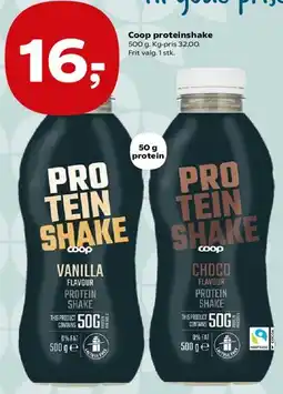 SuperBrugsen Coop proteinshake tilbud