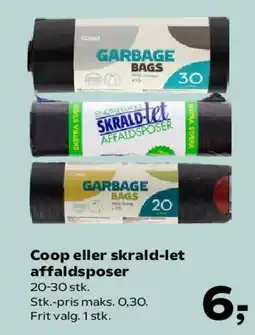 SuperBrugsen Coop eller skrald-let affaldsposer tilbud