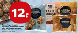 Kvickly Coop skagenslapper, møllehjul, fuldkornsstykker eller Hatting kanelsnegle tilbud