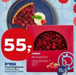 Kvickly Irma hindbærtærte tilbud