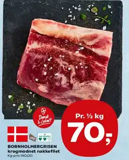Kvickly Bornholmergrisen krogmodnet nakkefilet tilbud