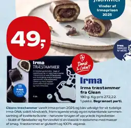 Kvickly Irma træstammer tilbud