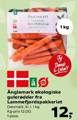 Kvickly Änglamark økologiske gulerødder tilbud