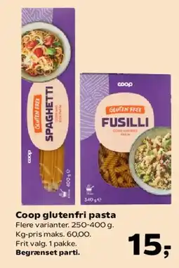 Kvickly Coop glutenfri pasta tilbud