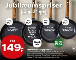 Kvickly Holm Bum stegepander tilbud