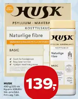 Kvickly HUSK naturlige fibre tilbud