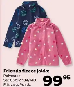 Kvickly Friends fleece jakke tilbud