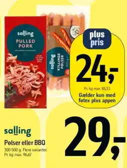 Føtex Pølser eller BBQ tilbud
