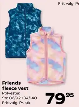 Kvickly Friends fleece vest tilbud
