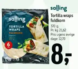 Føtex Tortilla wraps fuldkorn tilbud