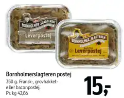 Føtex Bornholmerslagteren postej tilbud