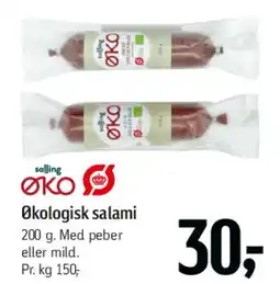 Føtex Økologisk salami tilbud