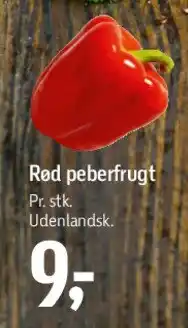 Føtex Rød peberfrugt tilbud