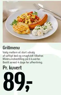 Føtex Grillmenu tilbud
