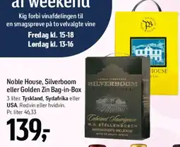 Føtex Noble House, Silverboom eller Golden Zin Bag-in-Box tilbud