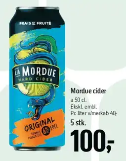 Føtex Mordue cider tilbud