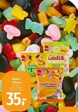 Føtex Malaco slikpose tilbud