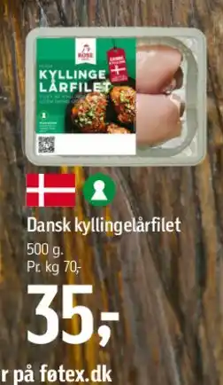 Føtex Dansk kyllingelårfilet tilbud
