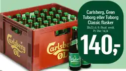 Føtex Carlsberg, Grøn Tuborg eller Tuborg Classic flasker tilbud