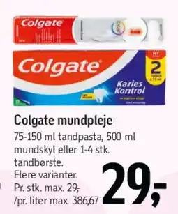 Føtex Colgate mundpleje tilbud